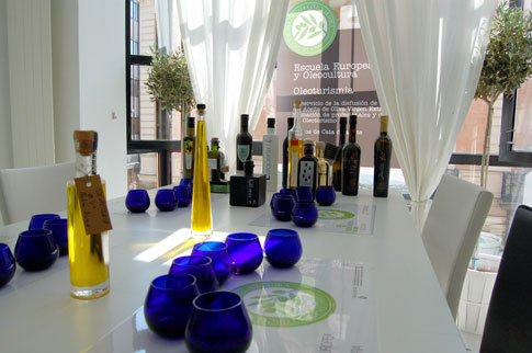 Sala de cursos de cata de aceite de oliva y vino