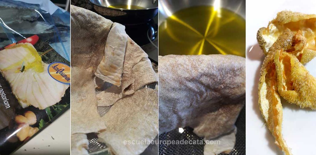 Cortezas de bacalao con AOVE
